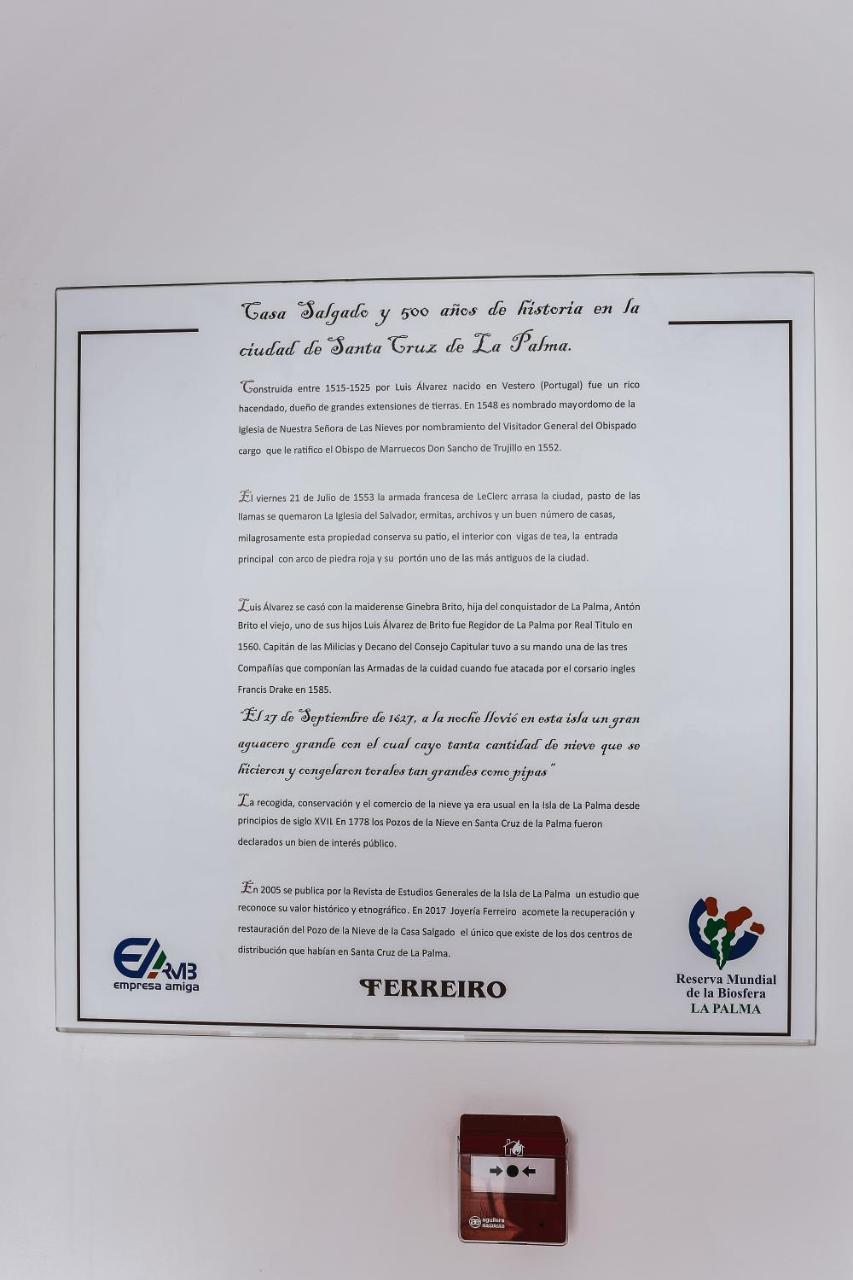 Casa Emblematica Salgado Lejlighed Santa Cruz de la Palma  Eksteriør billede
